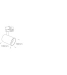 Track lighting - One Light Kopseika rail decorative spotlight 65105NT/W - product 2