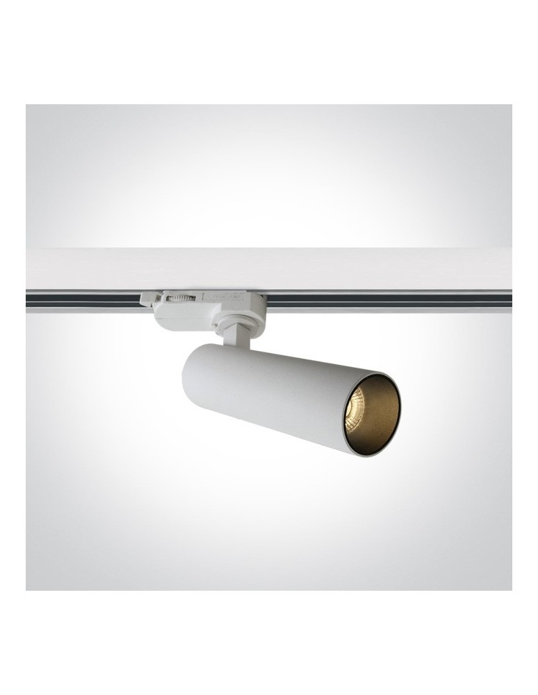 Track lighting - One Light reflector for rail slaon store Loggitsi 65108T/W/W. - product kolory-swiatla.pl 1