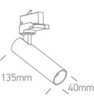 Track lighting - One Light reflector for rail slaon store Loggitsi 65108T/W/W. - product 2