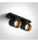 Spotlight ceiling lamps - One Light double ceiling lamp Elatos 2 65205N/B - product 1