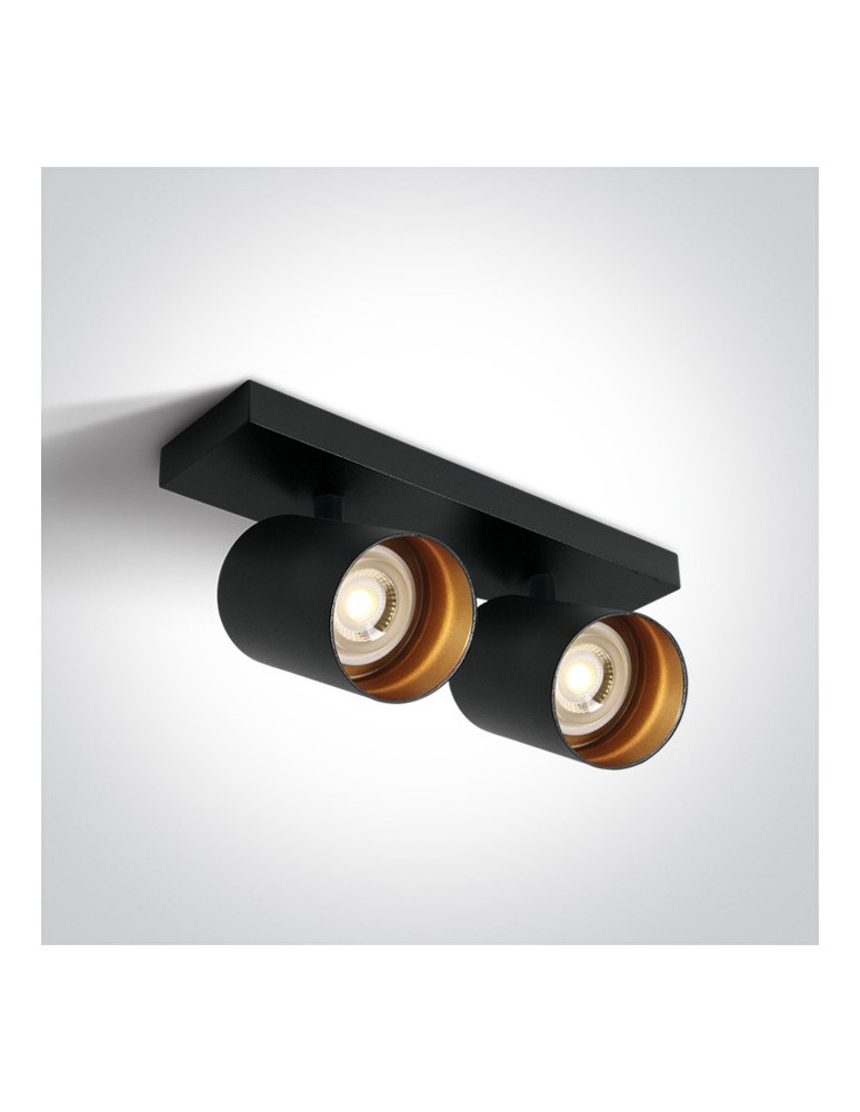 Spotlight ceiling lamps - One Light double ceiling lamp Elatos 2 65205N/B - product kolory-swiatla.pl 1