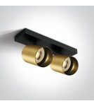 Spotlight ceiling lamps - One Light double ceiling lamp Elatos 2 65205N/BBS - product 1