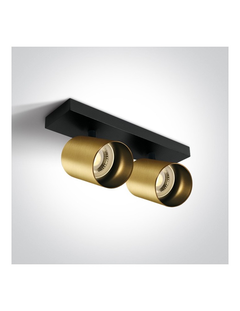 Spotlight ceiling lamps - One Light double ceiling lamp Elatos 2 65205N/BBS - product kolory-swiatla.pl 1