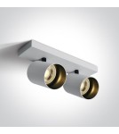 Spotlight ceiling lamps - One Light double ceiling lamp Elatos 2 65205N/W. - product 1