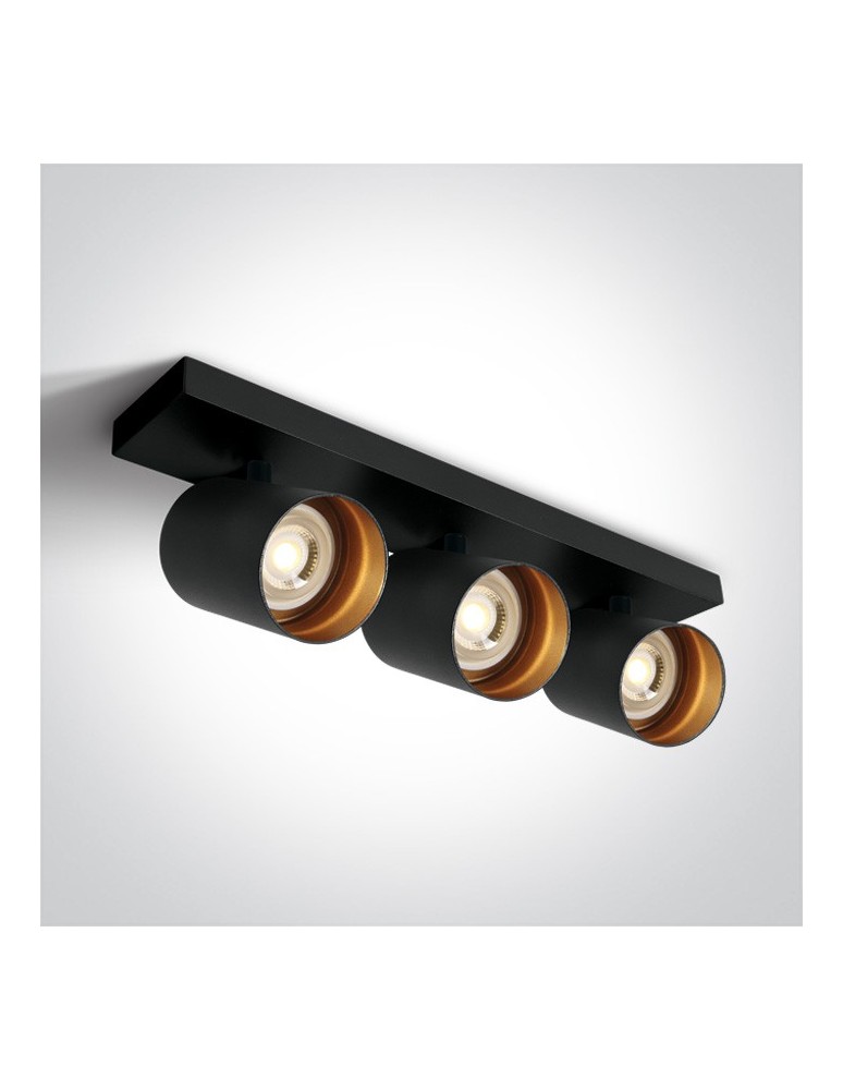 Spotlight ceiling lamps - One Light decorative ceiling lamp 3X10W Elatos 3 65305N/B - product kolory-swiatla.pl 1