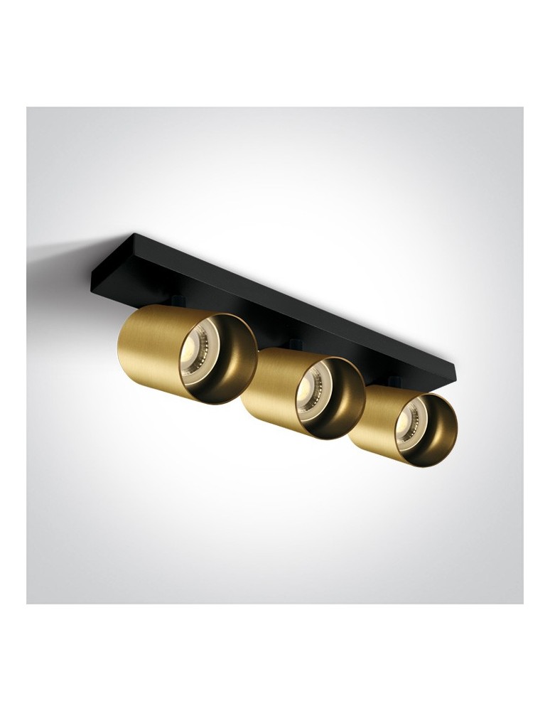 Spotlight ceiling lamps - One Light decorative ceiling lamp 3X10W Elatos 3 65305N/BBS - product kolory-swiatla.pl 1