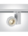 One Light spotlight on rail white Polineri 65518T/W