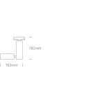 Track lighting - One Light spotlight on rail white Polineri 65518T/W - product 2