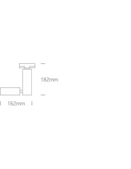 One Light spotlight on rail white Polineri 65518T/W - product 2