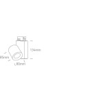 Track lighting - One Light white 20W rail-mounted spotlight Kipseli 65519T/B - product 2