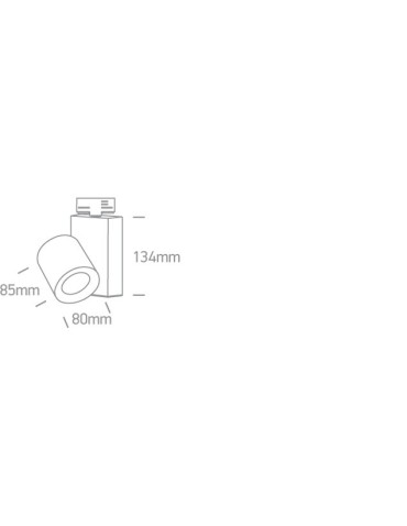 One Light biały reflektor na szynę 20W Kipseli 65519T/B - produkt 2