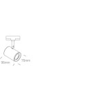 Track lighting - One Light Arni rail-mounted spotlight 65520T/B - product 2