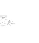 Track lighting - One Light Fyllo rail-mounted spotlight 65522T/B - product 2