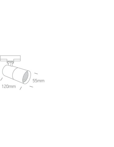 One Light Fyllo rail-mounted spotlight 65522T/B - product 2