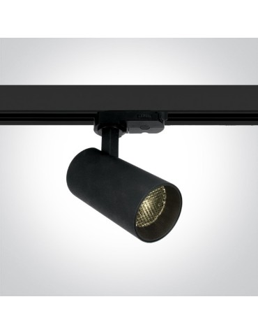 One Light spotlight black on rail Markos 65524T/B/W