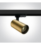 Track lighting - One Light spotlight brass on rail Markos 65524T/BBS/W - product 1
