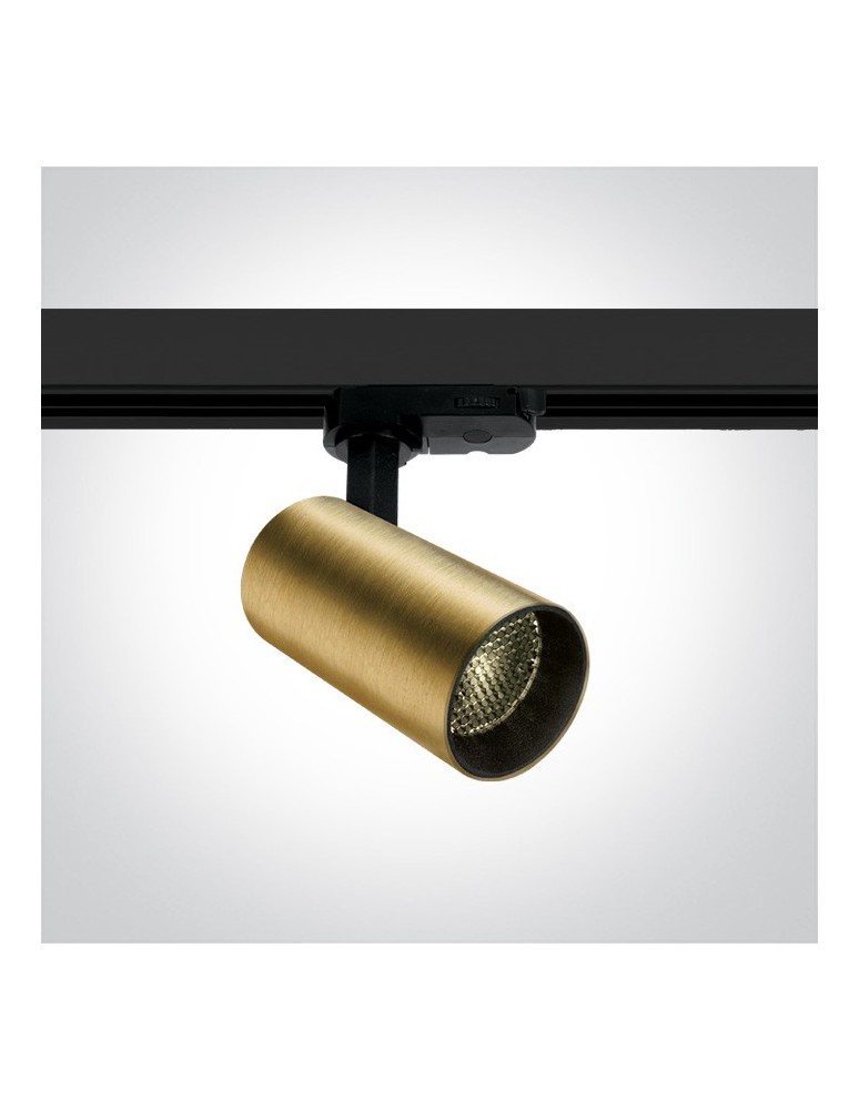 Track lighting - One Light spotlight brass on rail Markos 65524T/BBS/W - product kolory-swiatla.pl 1