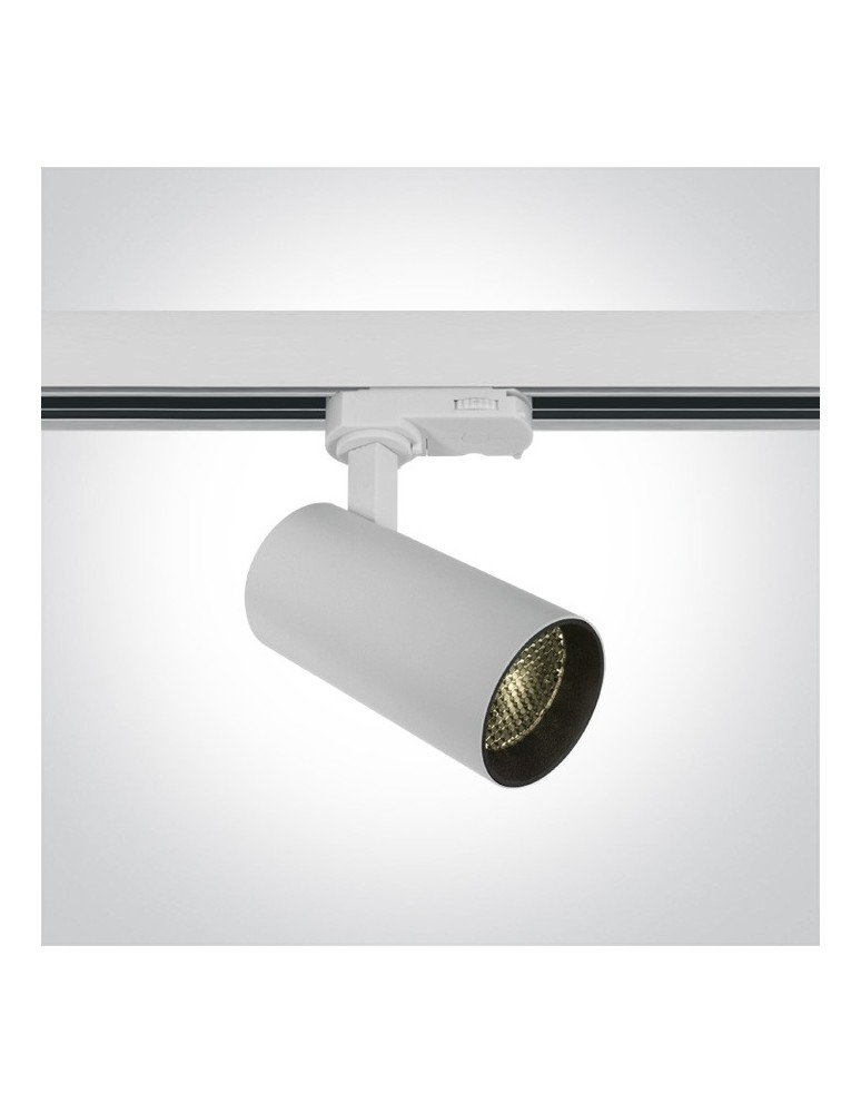 Track lighting - One Light spotlight brass on rail Markos 65524T/W/W - product kolory-swiatla.pl 1
