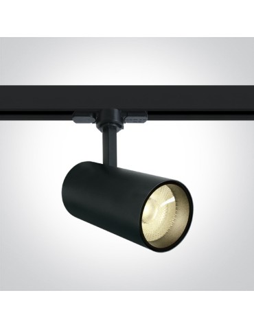 One Light spotlight on rail black Triora 2 65642BT/B/W