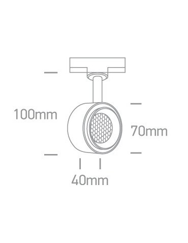 One Light reflektor LED czarny 8W Kinigos 65644T/B/W - produkt 2