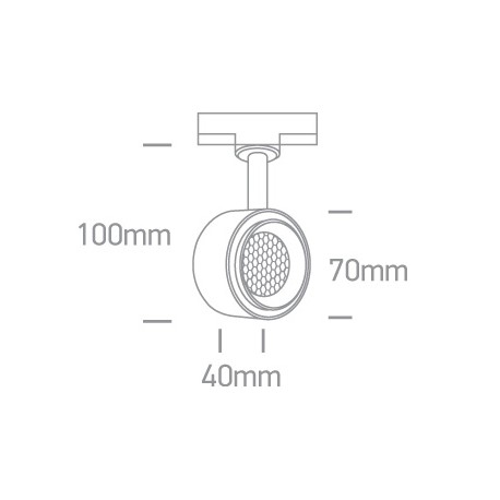 One Light reflektor LED czarny 8W Kinigos 65644T/B/W