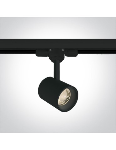 One Light Lampiri black LED rail spotlight 65646T/B/W