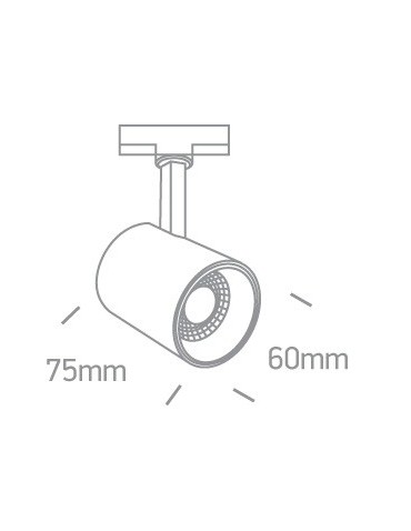 One Light Lampiri black LED rail spotlight 65646T/B/W - product 2