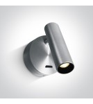 Wall lamps - One Light hotel bedside lamp Dokimio 65738/AL/W - product 1