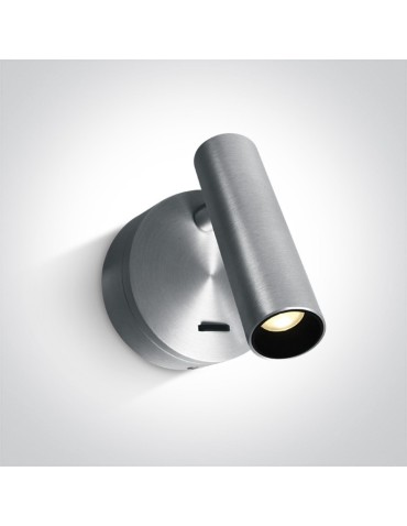 One Light hotel bedside lamp Dokimio 65738/AL/W