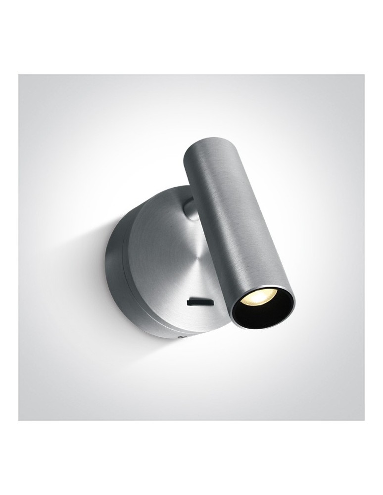 Wall lamps - One Light hotel bedside lamp Dokimio 65738/AL/W - product kolory-swiatla.pl 1