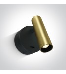 Wall lamps - One Light hotel bedside lamp Dokimio 65738/BBS/W - product 1