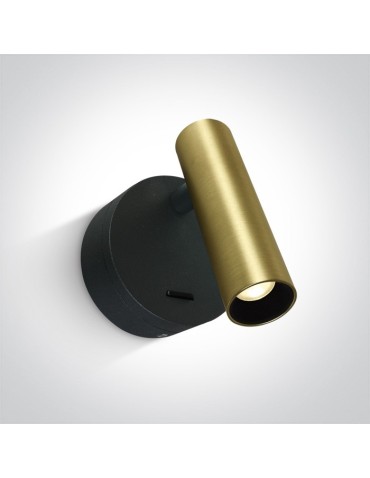 One Light hotel bedside lamp Dokimio 65738/BBS/W