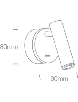 One Light lampa przyłóżkowa hotel Dokimio 65738/W/W - produkt 2