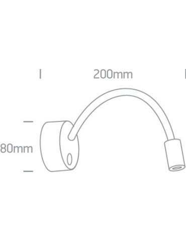 One Light bedside wall lamp Stamna 65738A/W/W. - product 2