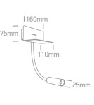 Reading wall lamps - One Light night lamp with switch Vliziana 65744/B/W - product 2