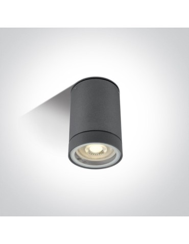 One Light anthracite ceiling lamp Lido 67130C/AN IP54