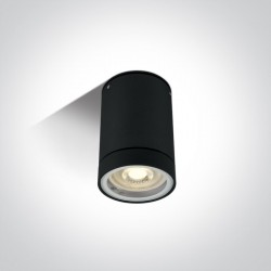 One Light lampa sufitowa czarna Lido 67130C/B IP54