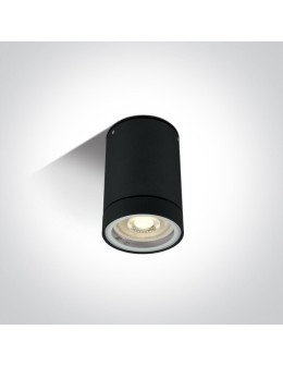 One Light lampa sufitowa czarna Lido 67130C/B IP54