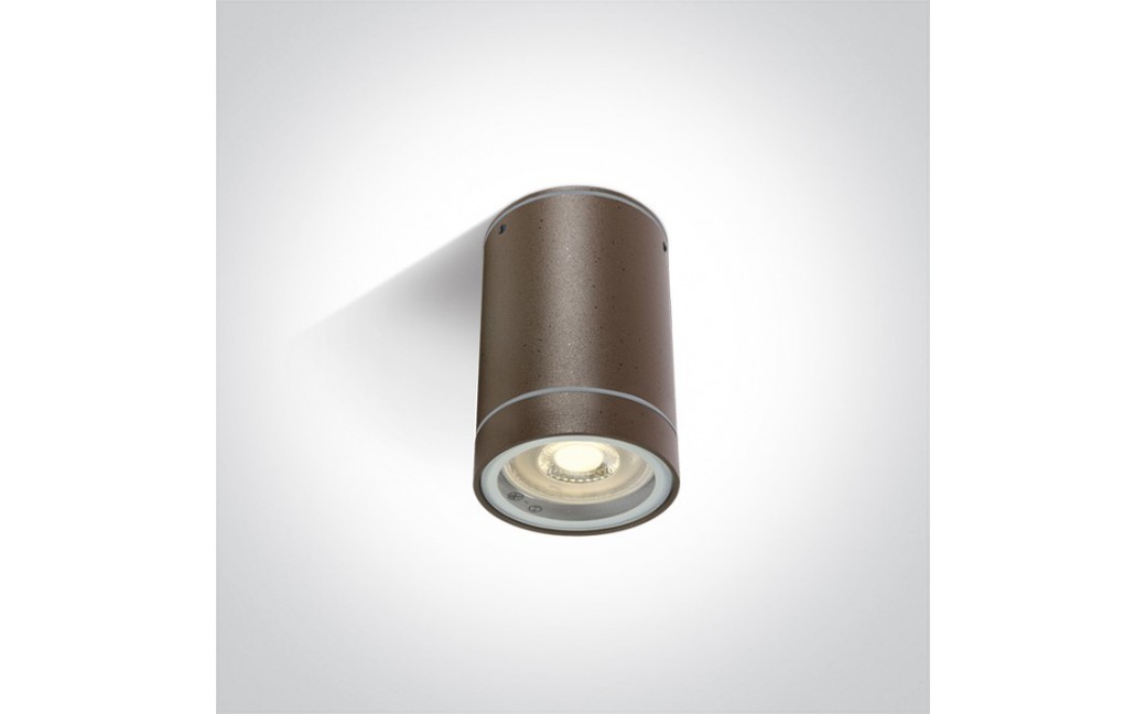 One Light lampa sufitowa brąz Lido 67130C/BR IP54