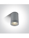 One Light lampa sufitowa szara Lido 67130C/G IP54