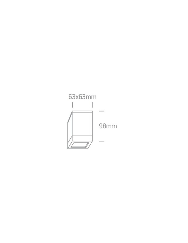 Outdoor ceiling lamps - One Light cube ceiling lamp Avoros S 67130D/AN IP54 - product kolory-swiatla.pl 2