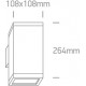 One Light kinkiet zewnętrzny biały Stromi K2 67132A/W IP54