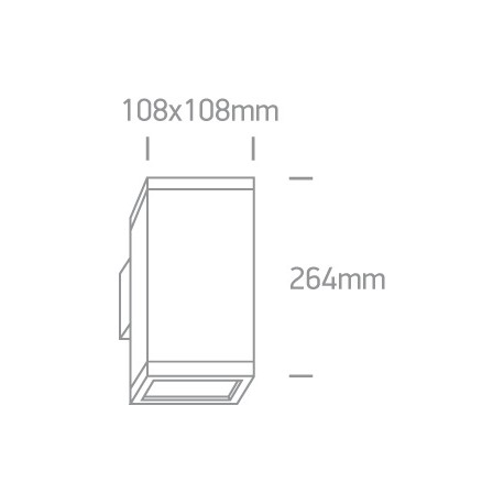 One Light kinkiet zewnętrzny biały Stromi K2 67132A/W IP54