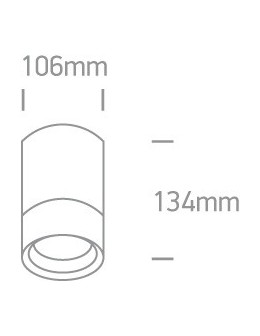 One Light 75W Stromi S ceiling lamp 67132C/B IP54 - product 2