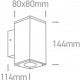 One Light kinkiet kostka antracyt Drymaia 67138A/B/W IP54