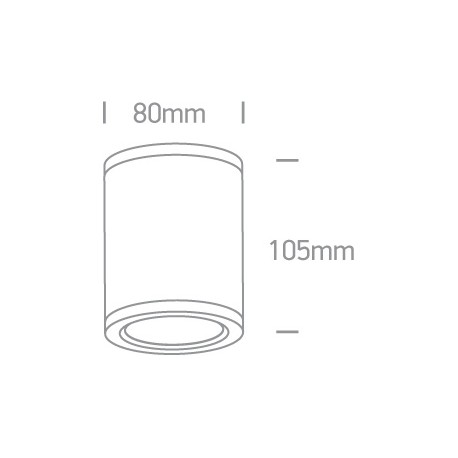 One Light lampa sufitowa zewnętrzna Modi 67138C/B/W IP54