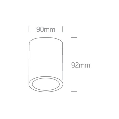 One Light lampa sufitowa zewnętrzna Modi 67138C/G/W IP54