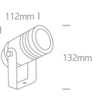 Outdoor spotlights and floodlights - One Light garden spotlight black Martino 67198G/B IP65 - product 3