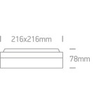 Outdoor ceiling lamps - One Light outdoor square plafond Kronia 67208/W IP54 - product 2