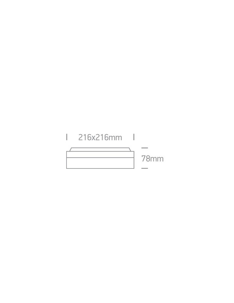 Outdoor ceiling lamps - One Light outdoor square plafond Kronia 67208/W IP54 - product kolory-swiatla.pl 2